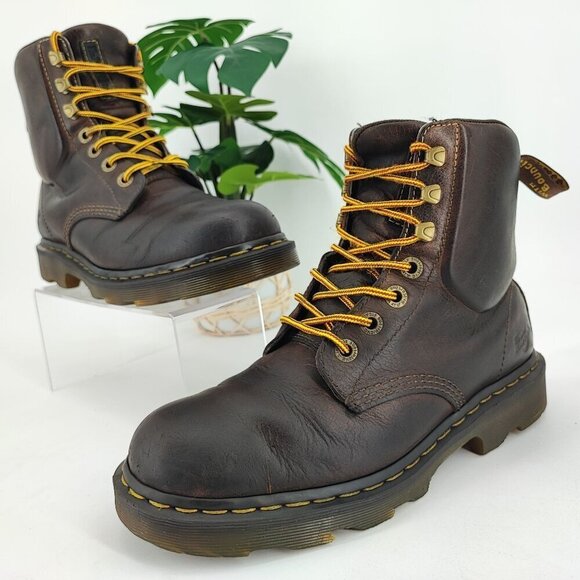 Dr. Martens Men\'s Padten Airwair Brown Leather Boot Size 9M main image 4